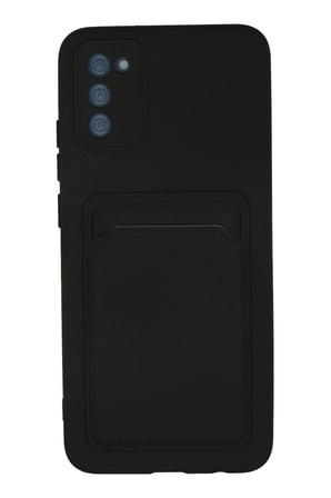 uryport Samsung Galaxy A02S Kılıf Kelvin Kartvizitli Silikon - Siyah