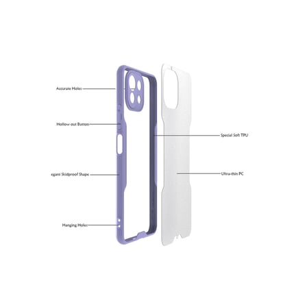 Xiaomi Mi 11 Lite Kılıf Platin Silikon - Mavi