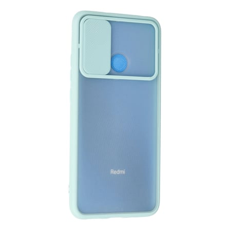 Xiaomi Redmi 9c Kılıf Palm Buzlu Kamera Sürgülü Silikon - Turkuaz