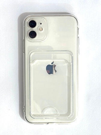 ARMORİX İPHONE 11 LÜX ŞEFFAF KART KOYMALI SİLİKON KILIF