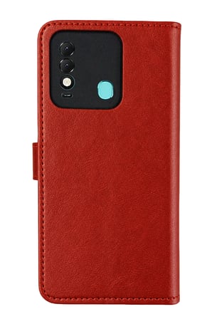 uryport Tecno Spark 8T Trend S Plus Kapaklı Telefon Kılıf - Kırmızı