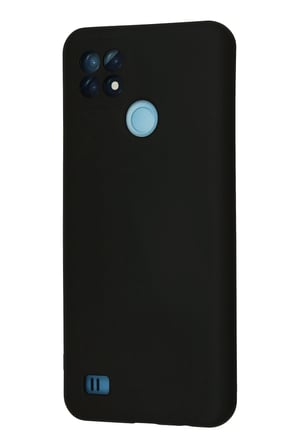 Newface Realme C21 Kılıf Nano içi Kadife Silikon - Siyah