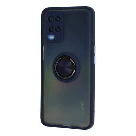 Newface Oppo A54 4G Kılıf Montreal Yüzüklü Silikon Kapak - Lacivert