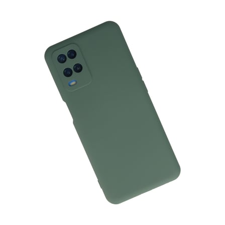 Newface Oppo A54 4G Kılıf Nano içi Kadife Silikon - Koyu Yeşil