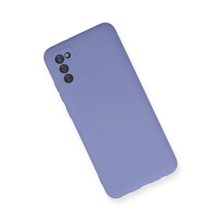 Samsung Galaxy A03s Kılıf Nano İçi Kadife Silikon - Lila