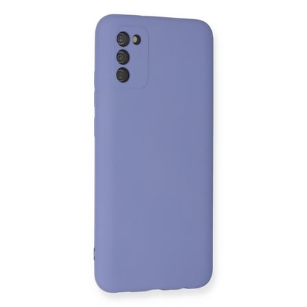 Samsung Galaxy A03s Kılıf Nano İçi Kadife Silikon - Lila