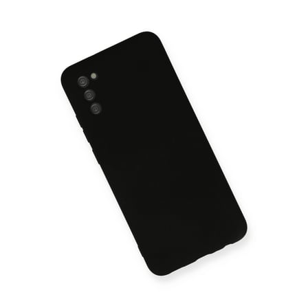 Samsung Galaxy A03s Kılıf Nano İçi Kadife Silikon - Siyah