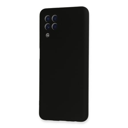 Newface Samsung Galaxy A22 Kılıf Nano içi Kadife Silikon - Siyah