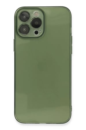 OREVİO Apple iPhone 13 Pro Kılıf Fly Lens Silikon - Yeşil