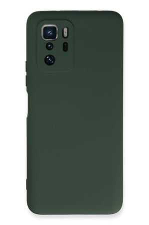 Newface Xiaomi Poco X3 GT Kılıf Nano içi Kadife Silikon - Koyu Yeşil