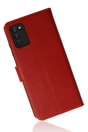 uryport Samsung Galaxy A03S Kılıf Trend S Plus Kapaklı Kılıf - Kırmızı