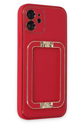 uryport Apple iPhone 12 Kılıf Coco Elit Kapak - Kırmızı