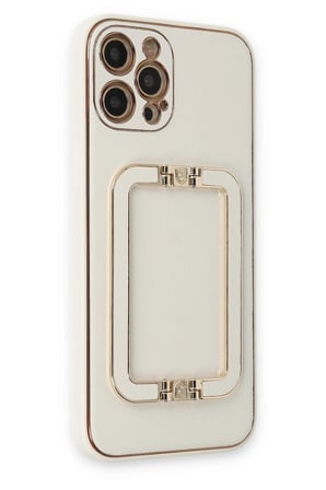 uryport Apple iPhone 12 Pro Kılıf Coco Elit Kapak - Beyaz