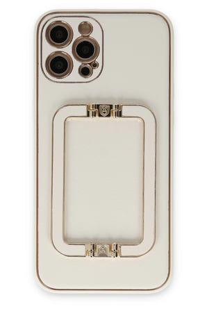 uryport Apple iPhone 12 Pro Kılıf Coco Elit Kapak - Beyaz