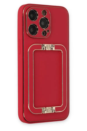 uryport Apple iPhone 13 Pro Max Kılıf Coco Elit Kapak - Kırmızı