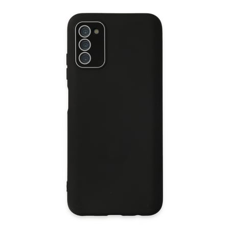 Samsung Galaxy A03s Kılıf Lansman Glass Kapak - Siyah