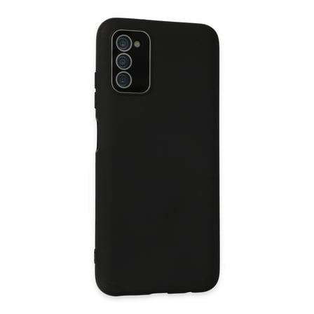 Samsung Galaxy A03s Kılıf Lansman Glass Kapak - Siyah