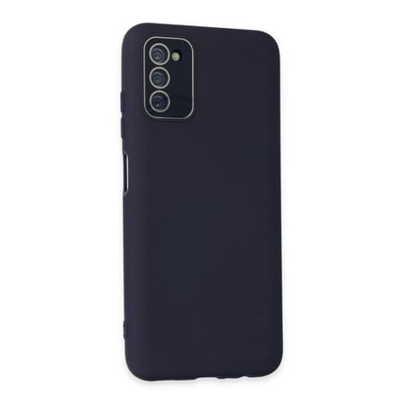 Samsung Galaxy A03s Kılıf Lansman Glass Kapak - Lacivert