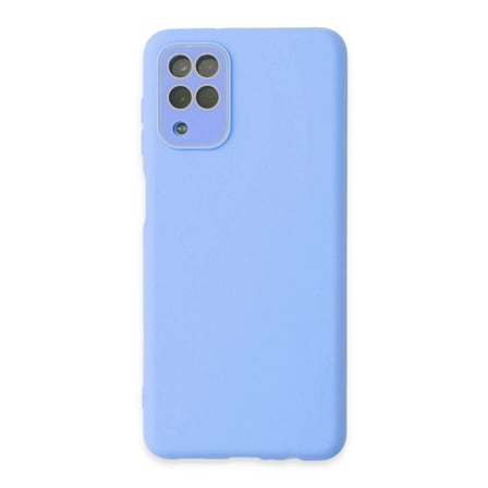 Samsung Galaxy A22 Kılıf Lansman Glass Kapak - Mavi