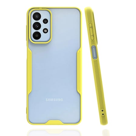 Samsung Galaxy A23 4g Kılıf Platin Silikon - Sarı