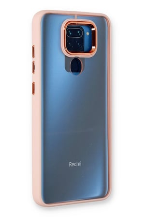 uryport Xiaomi Redmi Note 9 Kılıf Dora Kapak - Pudra