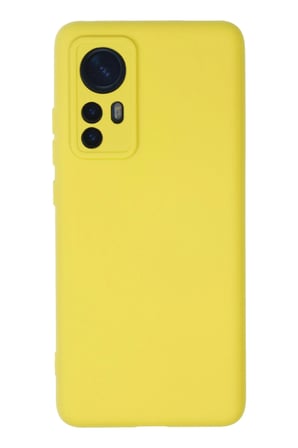 uryport Xiaomi Mi 12 Kılıf Nano içi Kadife Silikon - Sarı