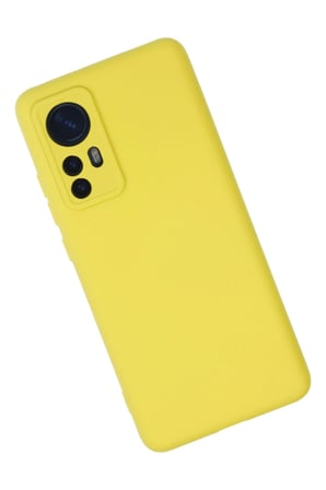 uryport Xiaomi Mi 12 Kılıf Nano içi Kadife Silikon - Sarı