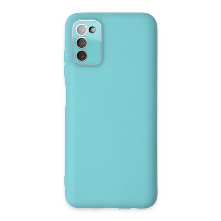 Newface Samsung Galaxy A03S Kılıf Lansman Glass Kapak - Turkuaz