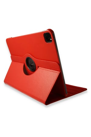 uryport Apple iPad Pro 12.9 (2021) Kılıf 360 Tablet Deri Kılıf - Kırmızı