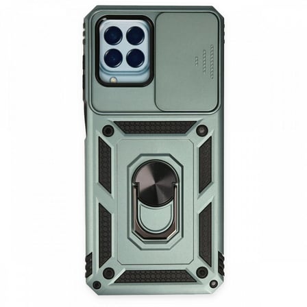 Samsung Galaxy M33 Kılıf Pars Lens Yüzüklü Silikon