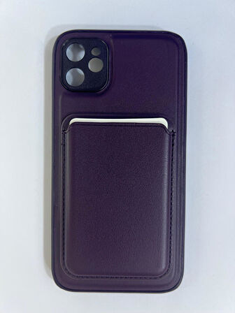 ARMORİX İPHONE 11 MOR MAGSAFELİ MAGNETİK KARTLIKLI KILIF