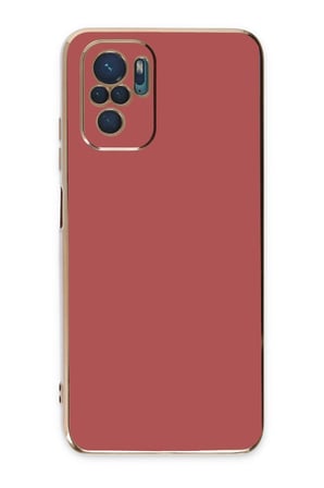 uryport Xiaomi Redmi Note 10 Kılıf Volet Silikon - Kırmızı