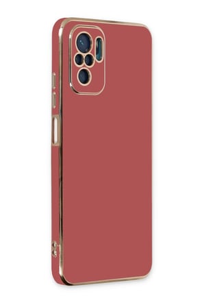 uryport Xiaomi Redmi Note 10 Kılıf Volet Silikon - Kırmızı
