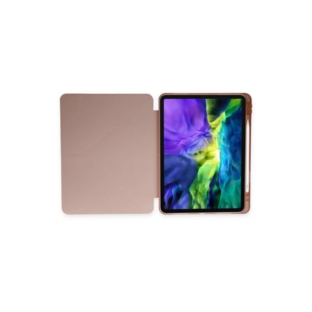 Apple Uyumlu iPad 10.2 (8.nesil) Kılıf Kalemlikli Mars Tablet Kılıfı - Rose Gold