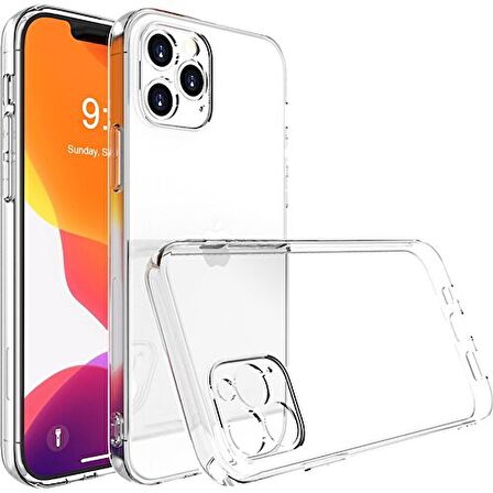 Iphone 14 Plus Kamera Korumalı Şeffaf Yumuşak Silikon