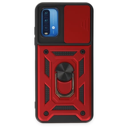 Xiaomi Redmi Note 9 4G Kılıf Pars Lens Yüzüklü Silikon