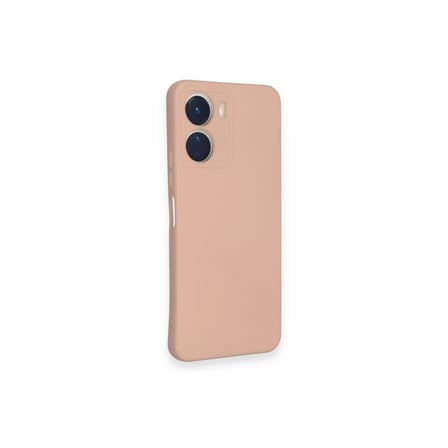 Newface Vivo Y16 Kılıf Nano içi Kadife Silikon - Pudra