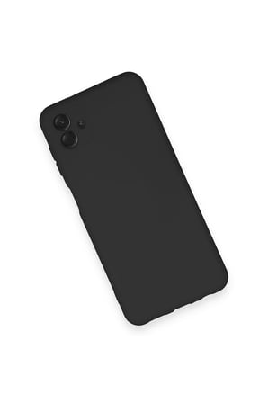 uryport Samsung Galaxy A04 Kılıf Nano içi Kadife Silikon - Siyah