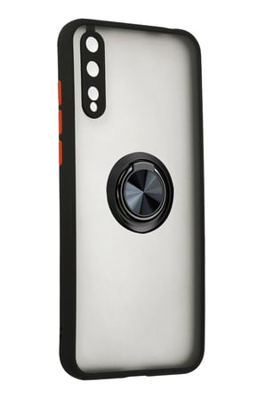 uryport Huawei P40 Lite E Montreal Yüzüklü Silikon Kapak - Siyah