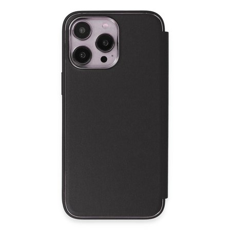 iPhone 13 Pro Kılıf Dolpin Kapaklı - Siyah