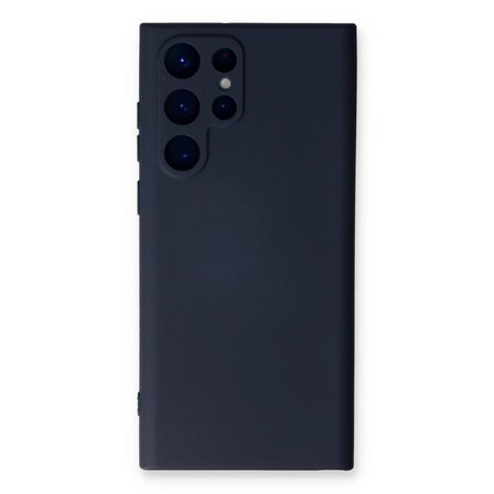 Samsung Galaxy S23 Ultra Kılıf Nano İçi Kadife Silikon - Lacivert