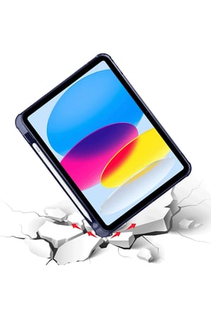 uryport Apple iPad 2025 10.9 10.Nesil (A16) Kılıf Kalemlikli Mars Tablet Kılıfı - Lacivert
