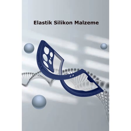 Newface Samsung Galaxy S23 Ultra Kılıf Platin Silikon - Kırmızı