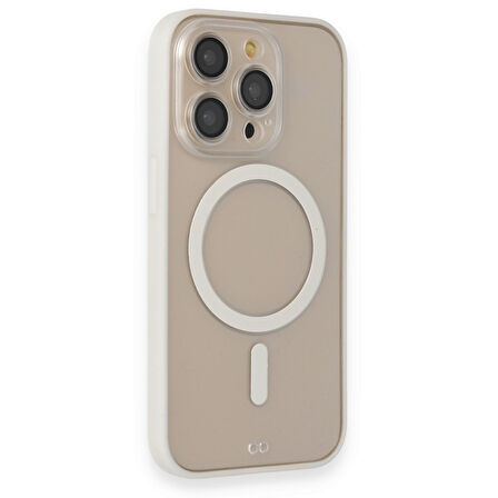 Newface Grand iPhone 13 Pro MagSafe Kılıf - Beyaz