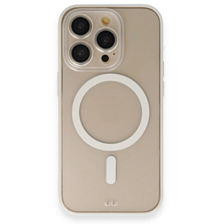 Newface Grand iPhone 13 Pro MagSafe Kılıf - Beyaz