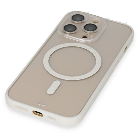 Newface Grand iPhone 13 Pro MagSafe Kılıf - Beyaz