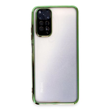Xiaomi Redmi Note 11 Kılıf Kamera Korumalı Lensli Silikon - Yeşil