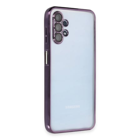 Samsung Galaxy A13 4g Kılıf Kamera Korumalı Lensli Silikon - Mor