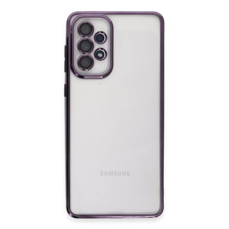 Samsung Galaxy A73 5g Kılıf Kamera Korumalı Lensli Silikon - Mor