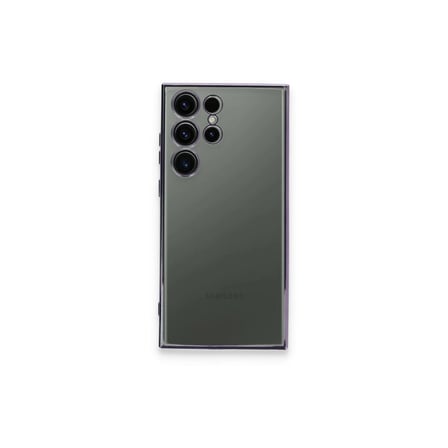 Samsung Galaxy S23 Ultra Kılıf Kamera Korumalı Lensli Silikon - Mor